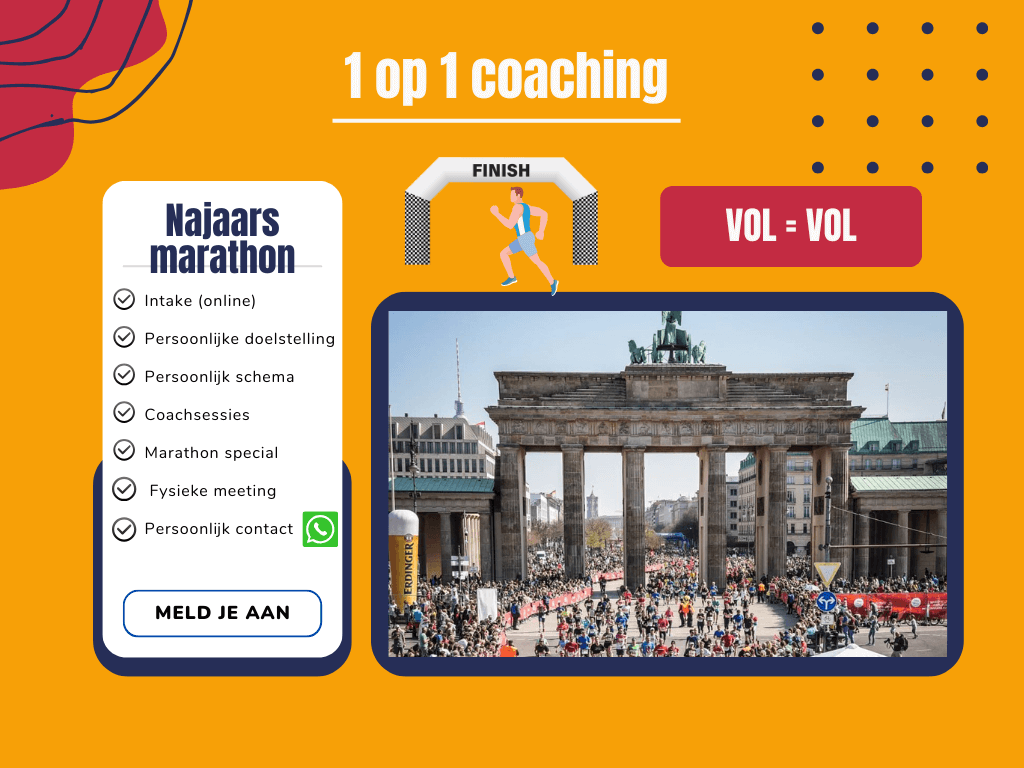 Najaars Marathon package 1 op 1 coaching