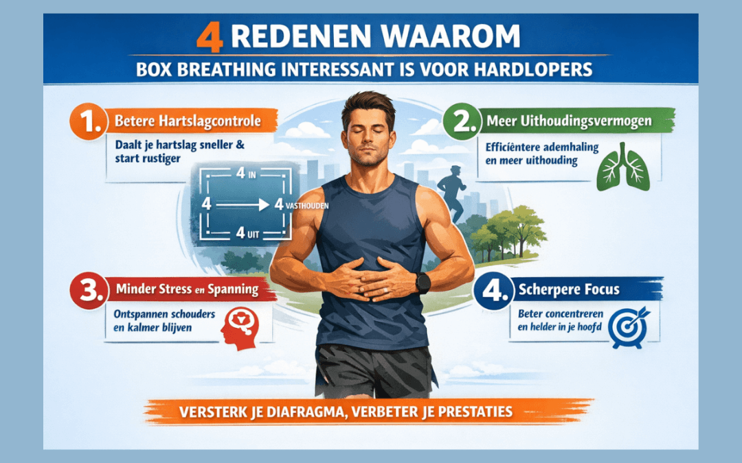 4 redenen waarom box breathing interessant is voor hardlopers